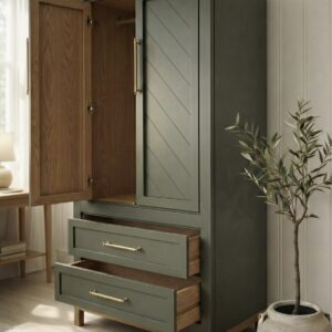Evergreen Solid Wood Wardrobe Cabinet