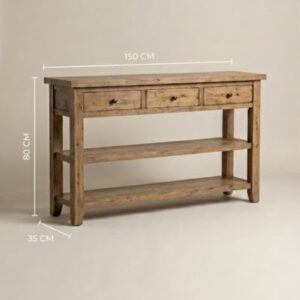 Farmhouse Pine Console Table