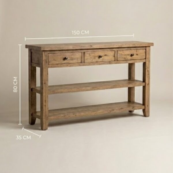 Farmhouse Pine Console Table
