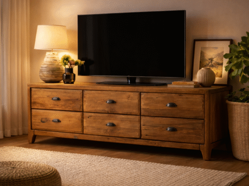 Tv_unit01 Handcrafted Solid Wood TV Unit