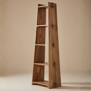 Minimalist Pine A-Frame Bookshelf