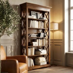 Pine Wood Display Bookcase