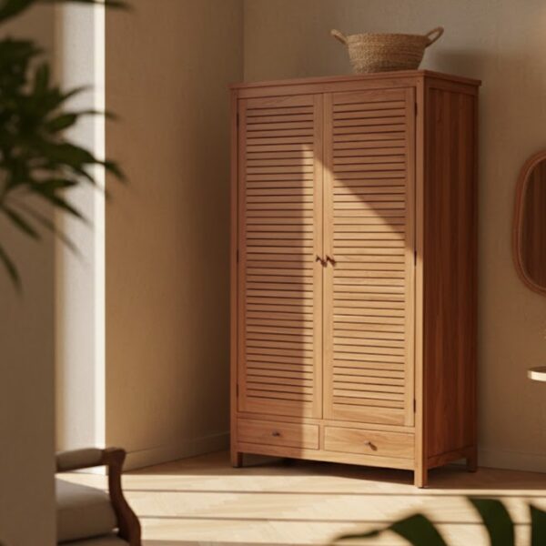 Classical Pine & Counter Wood Wardrobe