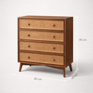 Handcrafted Wooden Cane Chest