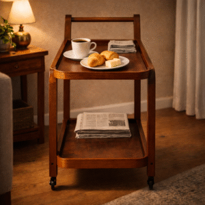 Solid Wood Serving Trolley