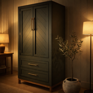 cabinet_01 Evergreen Solid Wood Wardrobe Cabinet