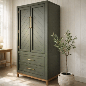 cabinet_02 Evergreen Solid Wood Wardrobe Cabinet