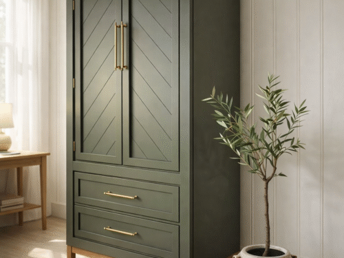 cabinet_02 Evergreen Solid Wood Wardrobe Cabinet