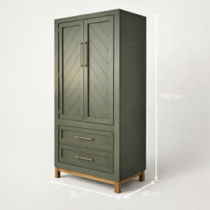 cabinet_03 Evergreen Solid Wood Wardrobe Cabinet