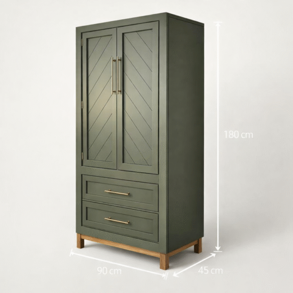cabinet_03 Evergreen Solid Wood Wardrobe Cabinet