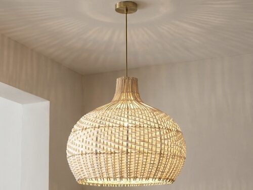 Natural Woven Pendant Light