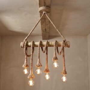 Rope Wheel Chandelier