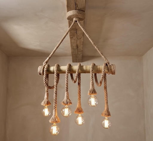 Rope Wheel Chandelier