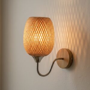 Rustic Woven Wall Sconce Light