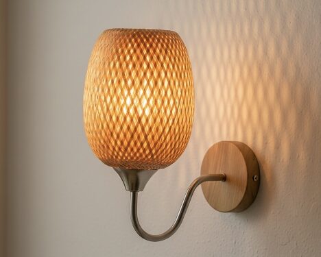Rustic Woven Wall Sconce Light