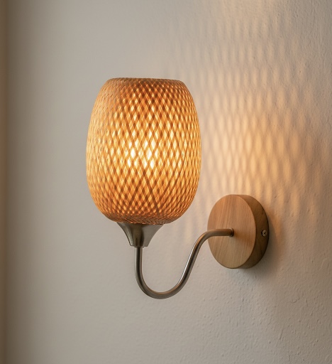 Rustic Woven Wall Sconce Light