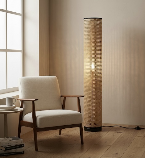 image00035 Natural Rattan Floor Lamp