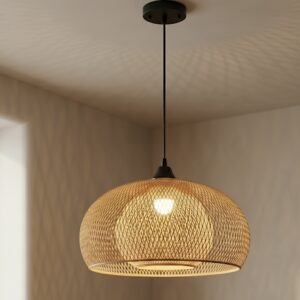 image00048 Woven rattan pendant lamp