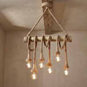 Rope Wheel Chandelier