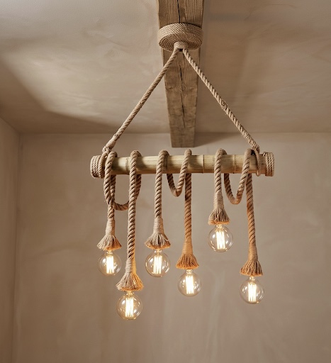 Rope Wheel Chandelier