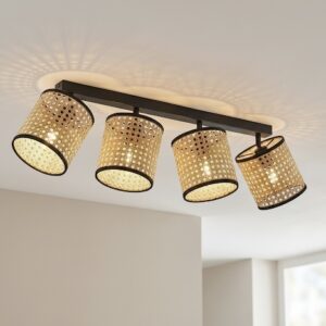 Cane Shade Ceiling Light