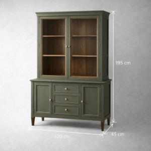 Handcrafted Wooden Display Cabinet
