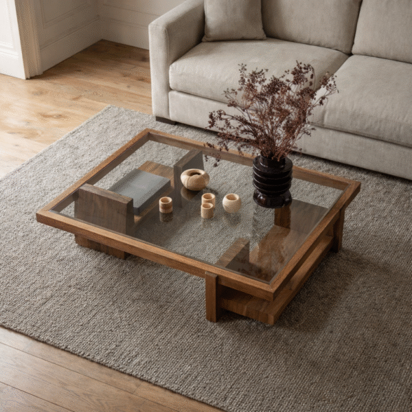 wooden_coffeetable02 Wood & Glass Low Coffee Table