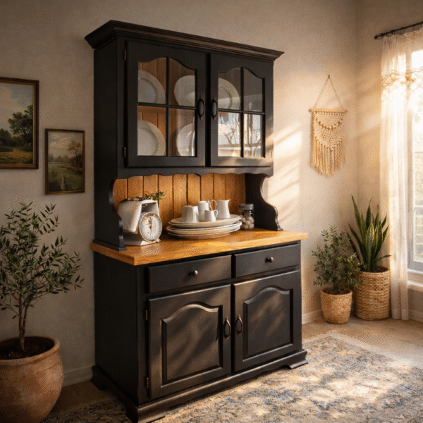 wooden_hutch.cabinet01 Handcrafted Wooden Display Cabinet