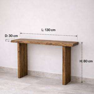 Live-Edge Minimalist Console