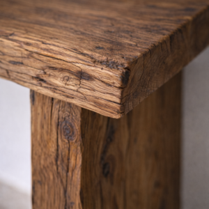 Live-Edge Minimalist Console