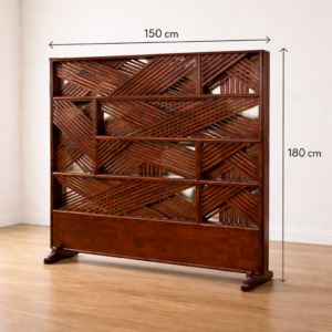 Artisanal Geometric Room Divider