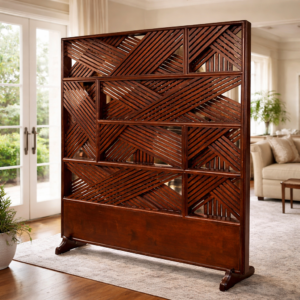 Artisanal Geometric Room Divider
