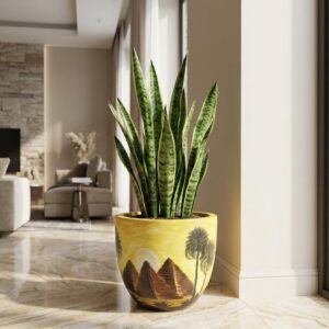 Hand painted Ceramic planter