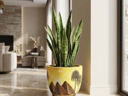 Hand painted Ceramic planter