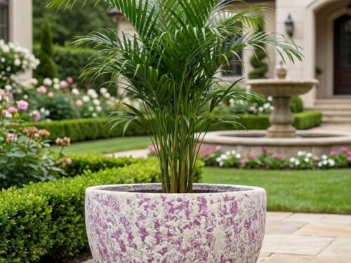 Handcrafted ceramic garden pot