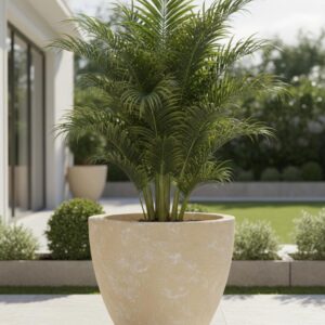Smooth Ceramic Outdoor Pot