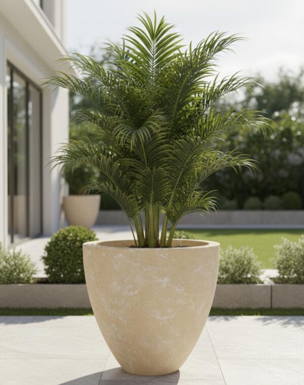Smooth Ceramic Outdoor Pot