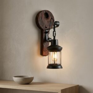 Round Rustic Lantern