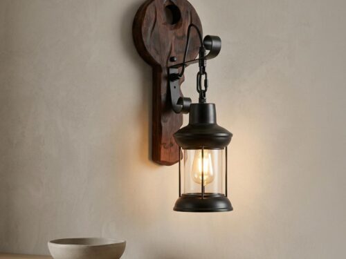 Round Rustic Lantern