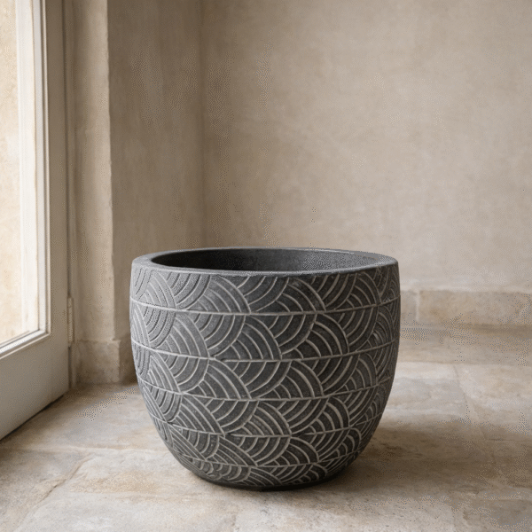Patterned Ceramic Planter
