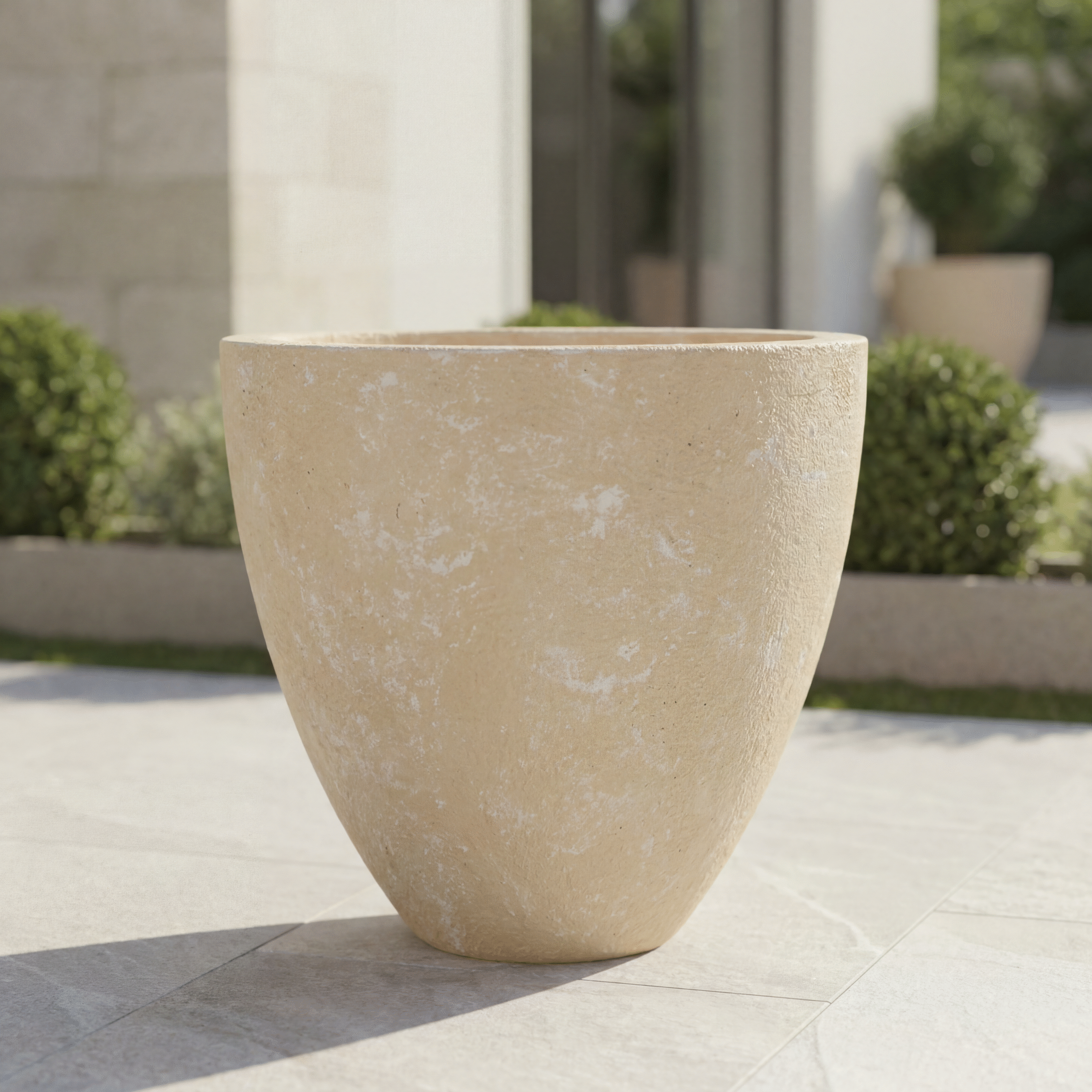 Smooth Ceramic Outdoor Pot