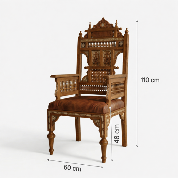 CF09545E-E029-4CBF-BEDD-487EAA6922B3 Handcrafted Arabesque Armchair