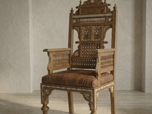Handcrafted Arabesque Armchair