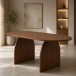 Contemporary Arch-Base Dining Table