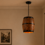 Rustic Timber Cask Pendant