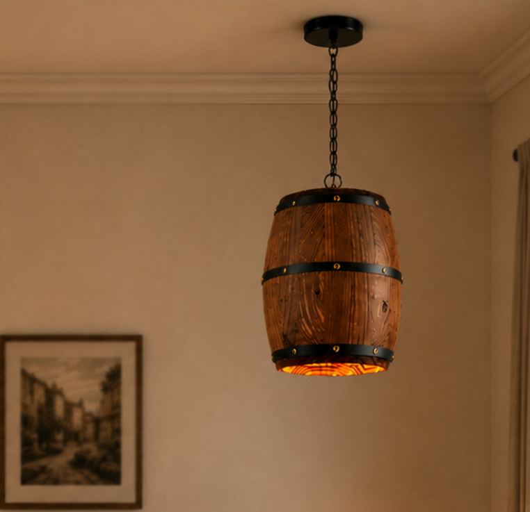 Screenshot 2026-07-13 133108 Rustic Timber Cask Pendant - Image 1