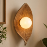Minimalist Wood Leaf Wall Accent