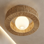 Minimalist Timber-Framed Rattan Shade