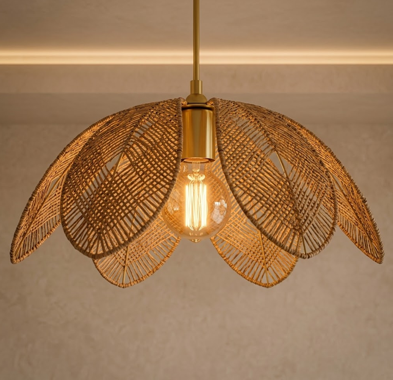 Screenshot 2026-07-13 141653 Floral Wooden Hanging Light - Image 1