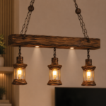 Rustic Lantern-Style Pendant Light